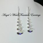 Angel's Water Fountain Design Earrings AB Crystal