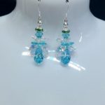 Aquamarine Angel Earrings