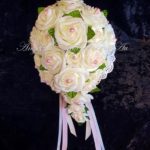 Cream roses with pink tip and pearls ACDAu